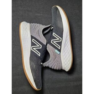New Balance Fresh Foam‎ Roav Kids Black Grey Slip On Running Shoes Size 12M